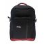 Gharibo Bags School Backpack for Kids, Semi Solid Pattern - Red and Black