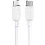 كابل شحن من USB فئة C إلى USB فئة C انكر باور لاين III، بطول 3 قدم، ابيض - AKA8852H21
