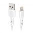 SBS USB Lightning Data and Charging Cable, 1 M, White - TECABLEUSBIP589W