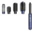 Rushbrush AirWrapper with attachments, 4 Heat settings - Navy Blue