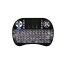 Mini Wireless Keyboard with Touchpad - Black