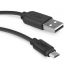 كابل Micro USB اس بي اس للشحن ونقل البيانات، 2 متر  - اسود
