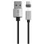 SBS Magnetic Micro USB Charging and Data Transfer Cable, 1 Meter - Black