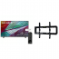 LG 55 Inch 4K UHD Smart LED TV With Built-in Receiver - 55UR78006LL With ETI TV Wall Mount, 26:55 Inch, Black - TX40