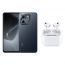 Infinix Hot 50i, 128GB, 6GB RAM, 4G, Dual SIM - Black with Ridingtone AirPods Pro 2nd Generation Earbuds - White