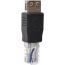 Connector Network Rj45 Male Usb Female - Black