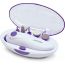 Joycare Manicure Pedicure Set with Attachments, White and Purple - JC-368