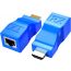 Zonic Z1050 HDMI Extender 30M HDMI to RJ45 Network Cable Extender Converter Adapter, Splitter, Repeater by Cat5e Cat6 1080P - 2K - 4K -3D HDTV / PS4-5 /PC/Monitor Support Hdmi 2.0 (Blue)