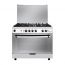 Fresh Hi Cast Gas Cooker, 5 Burners, Silver - 500017079