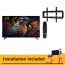 شاشة تلفزيون سمارت LED هيونداي 55 بوصة، دقة 4K UHD، بريسيفر داخلي - L55HYNDA650، مع ماجيك ريموت مع حامل حائط للتلفزيونات من اي تي اي مقاس (26:55) بوصة، اسود- TX40 (شامل خدمة التركيب)
