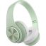 Wired and Wireless Over Ear Headphones, Green - P68