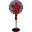 Nautical Stand Fan, 18 Inch, Black and Red - AM-1812/18