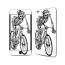 Lone Rider Skin for Iphone 6 Plus, White and Black