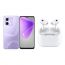 Infinix Hot 50i, 256GB, 8GB RAM, 4G, Dual SIM - Purple with Ridingtone AirPods Pro 2nd Gen Earbuds, Noise Cancellation - White