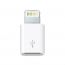محول كيندكس لايتنينج ذكر الي مايكرو USB انثي لاجهزة ابل، ابيض - Kx1005