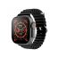 Wearfit Pro X8 Plus Ultra Series 8 2023 Smart Watch, Silver Case and Black Strap