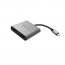 محول موزع USB-C الى HDMI مزدوج ادم ايلمنتس كاسا H2 - رمادي