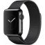 Band For Apple Watch Series 5 / SE / 6 Size 40mm Light Stainless Steel Milanese Loop Band from Smart Stuff - Black