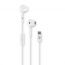 CellularLine USB-C Wired Earphones, White - AUCAPSULETYPECW