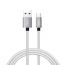 كابل USB-A إلى USB-C سيا للشحن ونقل البيانات، 1.5 متر، فضي - SI-CB0024S