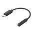 محول كيندكس  USB Type-C الى مقبس سماعة ، اسود - KX 3182