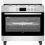Beko Gas Cooker with Grill and Airfry Function, 5 Burners, Stainless Steel - BGGR 11225 GXA