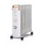 Oil Radiator Heater with Fan and Timer, 2600Watt, 11 Picks - White and Gold