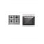 Ecomatic Built-in Gas Hob, 60 cm, 4 Burners, Stainless Steel - S603BC, Built-in Gas Oven, 67 Liters, 60 Cm, Stainless Steel - G6404T