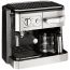 Delonghi Combi Espresso & Filter Coffee Machine, 15 Bar, 1750 Watt, Silver - BCO 420