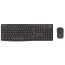 Logitech Silent Wireless Keyboard and Mouse Combo, Black - MK295 