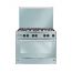 بوتجاز غاز يونيون اير ماكس، 5 شعلة، فضي - C69SS-GC-447-IFSO-2W-M14-AL