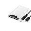 Coolead External Hard Drive Enclosure for HDD, SSD, 2.5 Inch - Transparent