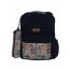 Gharibo Bags School Backpack With Pencil Case For Boys, Fabric Pattern - Dark Navy