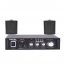 Inter Sound Wireless Amplifier and 2 Wall Speakers, Black - RX 10
