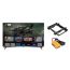 Haier 43 Inch FHD Smart LED TV with Built-in Receiver - H43K80EF with Wall Mount - Black and iLock Mini Power Strip, 3 Outlet, 2500 Watt - Yellow and Black