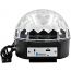 LED Crystal Magic Wired Ball, 18W, 90 - 240V - Black
