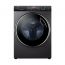 Haier Front Load Full Automatic Washing Machine, Super Drum, Inverter Motor, 15Kg, 1400 RPM, Black - HW150-BP14986ES8