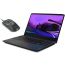 Lenovo IdeaPad Gaming 3 Laptop,  Intel Core i5-11320H, 15.6 Inch, 512GB SSD, 8GB RAM, NVIDIA GeForce RTX 3050 4GB GDDR6 Graphics, Dos- Shadow Black- with Gaming RGB Mouse