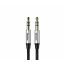 Baseus Yiven M30 Audio Cable, 1 Meter, Silver and Black - CAM30-BS1