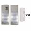 Auta Outdoor Intercom, 34 Lines, Silver and White - 749737