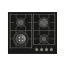 Kitchen Line Gas Built-in Hob 60 CM, 4 Burners, Black - ZP-PRE4014