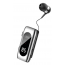 Clip Digital Bluetooth Earphones, Black and Silver - BE37
