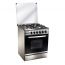 Unionaire Gas Cooker, 4 Burners, Silver and Black - CF6060SS-AC-446