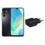 Samsung Galaxy A16, 128GB, 4GB, 4G LTE, Dual SIM - Black With Samsung Wall Charger, 25 Watt, Type-C, Black - EP-T2510NBEGWW