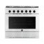Fresh Professional Plus Gas Cooker, 5 Burners, Stainless Steel - 20837