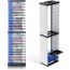 Nargos Video Games Storage Tower - White and Black