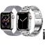 baklon Pack 2 Metal Strap Compatible with Apple Watch Strap 42mm 44mm 45mm, Apple Watch Band Stainless Steel Mesh Loop Replacement Wristband Compatible with iWatch Series SE 7 6 5 4 3 2 1