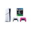 Sony PlayStation 5 Slim Disc Edition, 1TB SSD, with 2 Wireless Controllers, White and Pink  and FC 24- White