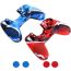 Jamswall Silicone Cover For PlayStation 4 Controller With Analog Caps - Red and Blue