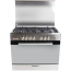 Glem Gas Cooker, Gas, 5 Burners, Silver- NE9612RIFSG